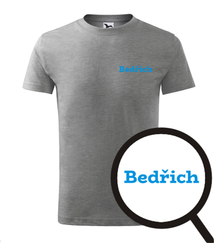 Šedé dětské tričko Bedřich