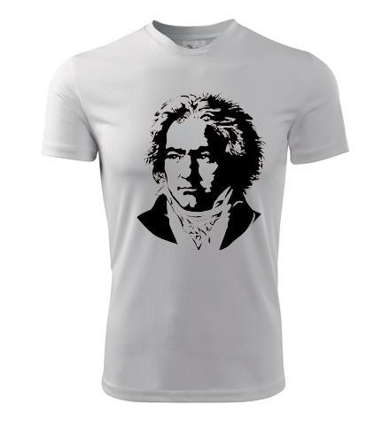 Bílé tričko Beethoven