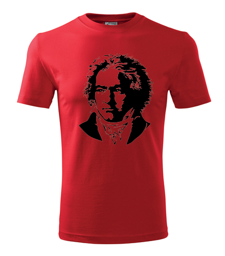 Červené tričko Beethoven