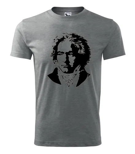 Šedé tričko Beethoven