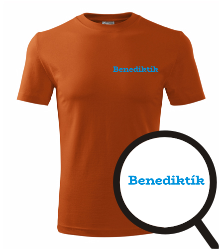 Oranžové tričko Benediktík