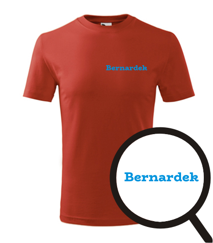Červené dětské tričko Bernardek