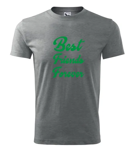 Šedé tričko Best Friends Forever