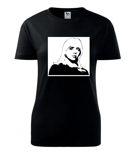 Černé dámské tričko Billie Eilish