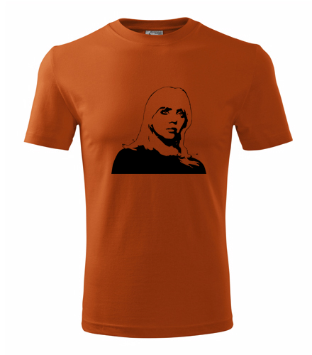 Oranžové tričko Billie Eilish