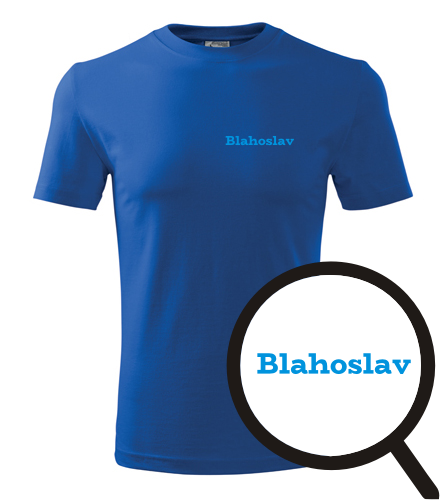 Modré tričko Blahoslav