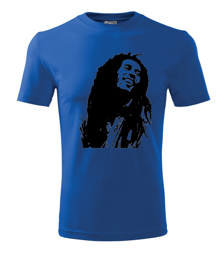 Modré tričko Bob Marley