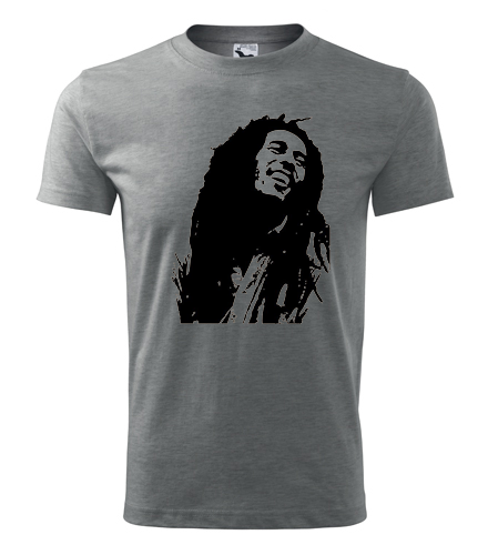 Šedé tričko Bob Marley
