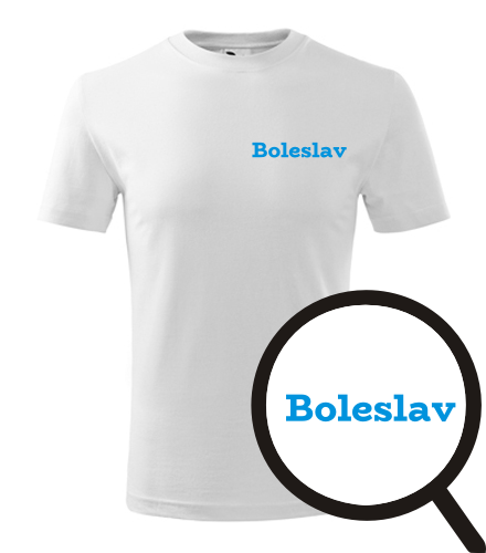 Bílé dětské tričko Boleslav
