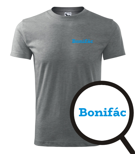 Šedé tričko Bonifác