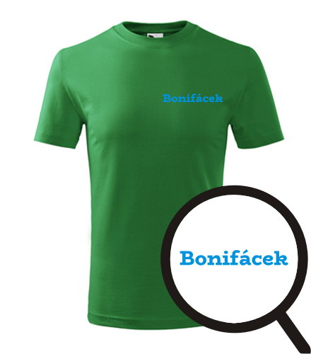 Zelené dětské tričko Bonifácek