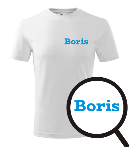 Bílé dětské tričko Boris