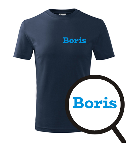 Tmavě modré dětské tričko Boris