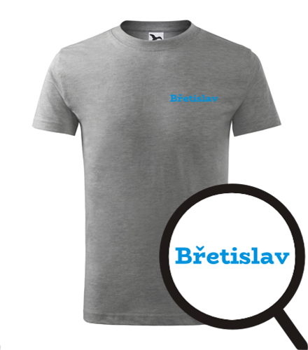 Šedé dětské tričko Břetislav