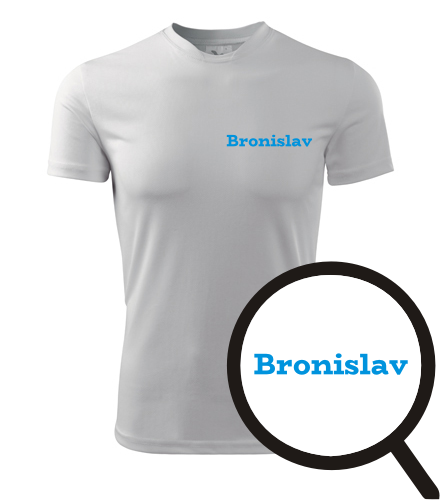 Bílé tričko Bronislav