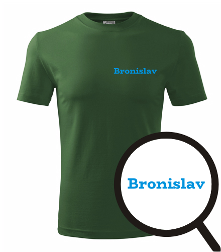 Lahvově zelené tričko Bronislav