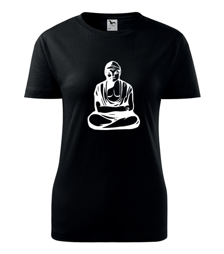 Černé dámské tričko Buddha
