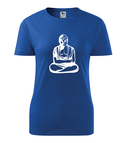 Modré dámské tričko Buddha