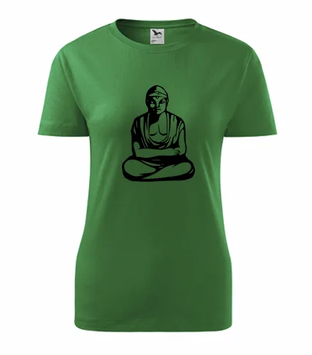 Zelené dámské tričko Buddha
