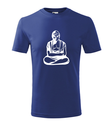 Modré dětské tričko Buddha