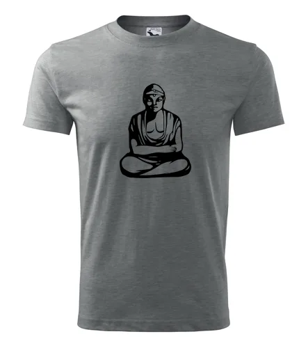 Šedé tričko Buddha