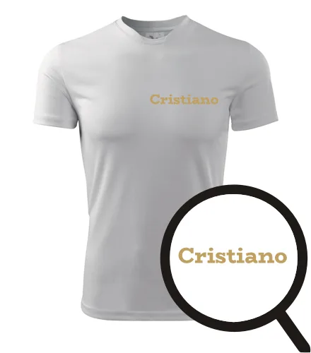 Bílé tričko Cristiano