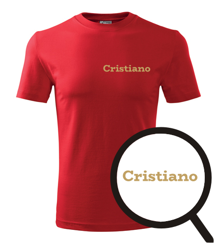 Červené tričko Cristiano