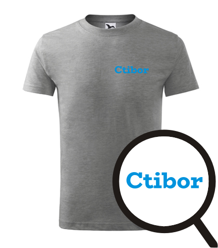 Šedé dětské tričko Ctibor