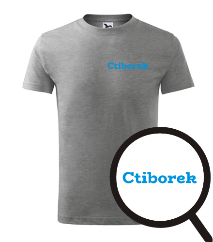 Šedé dětské tričko Ctiborek