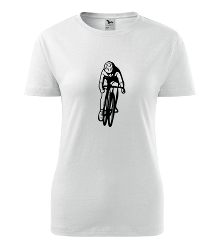 trička s potiskem Dámské tričko cyklista