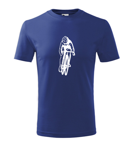 Modré dětské tričko cyklista