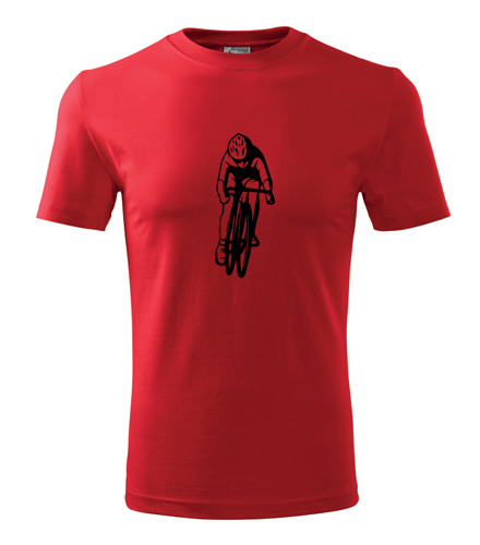 Červené tričko cyklista