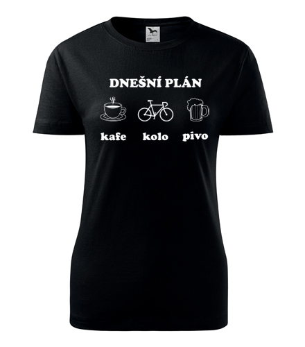 Černé dámské tričko cyklo plán 2