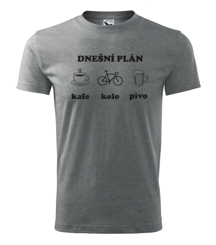 Šedé tričko cyklo plán 2