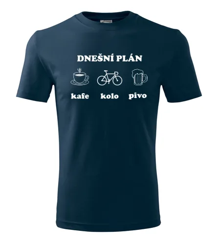 Tmavomodré tričko cyklo plán 2