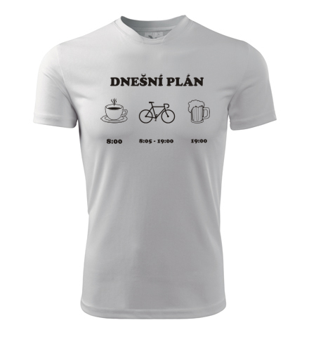 Bílé tričko cyklo plán