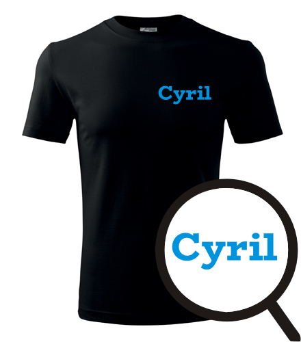 Černé tričko Cyril