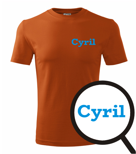 Oranžové tričko Cyril