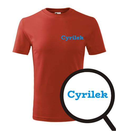 trička s potiskem Dětské tričko Cyrilek - novinka