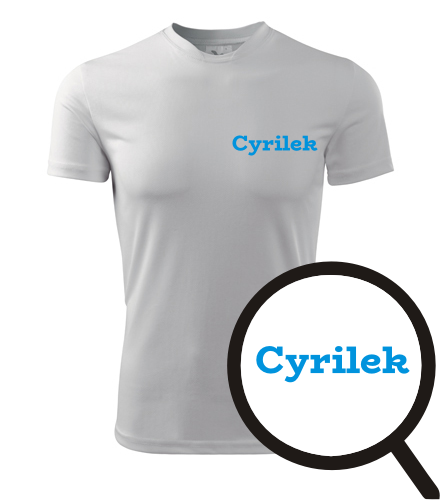 Bílé tričko Cyrilek