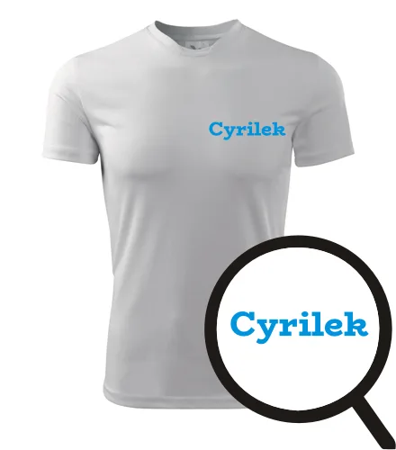 Bílé tričko Cyrilek