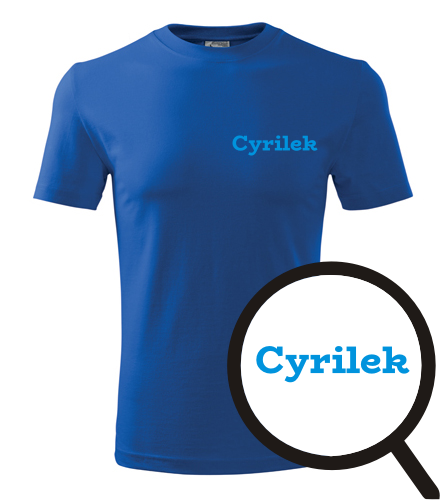 Modré tričko Cyrilek