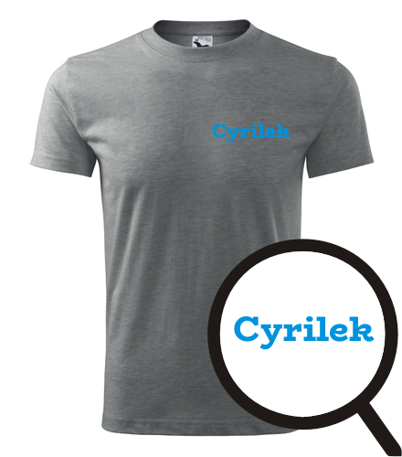 Šedé tričko Cyrilek