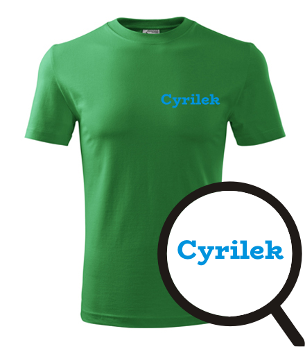 Zelené tričko Cyrilek