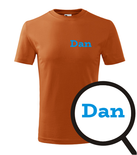 Oranžové dětské tričko Dan