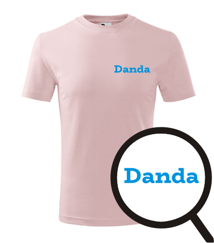 Růžové dětské tričko Danda