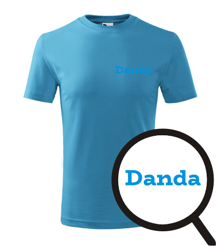 Tyrkysové dětské tričko Danda