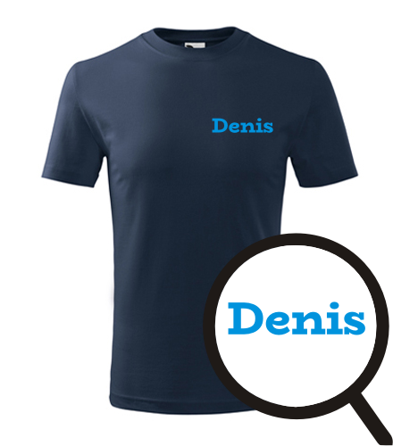 Tmavě modré dětské tričko Denis