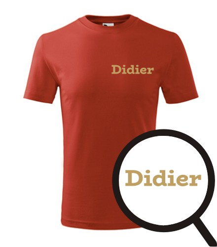 Červené dětské tričko Didier