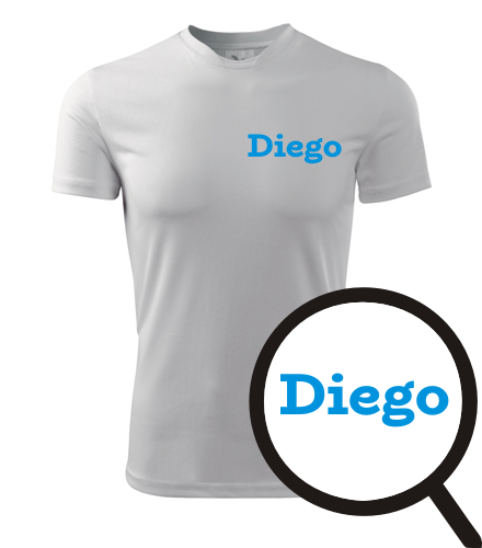 Tričko Diego - Trička se jménem na hrudi pánská